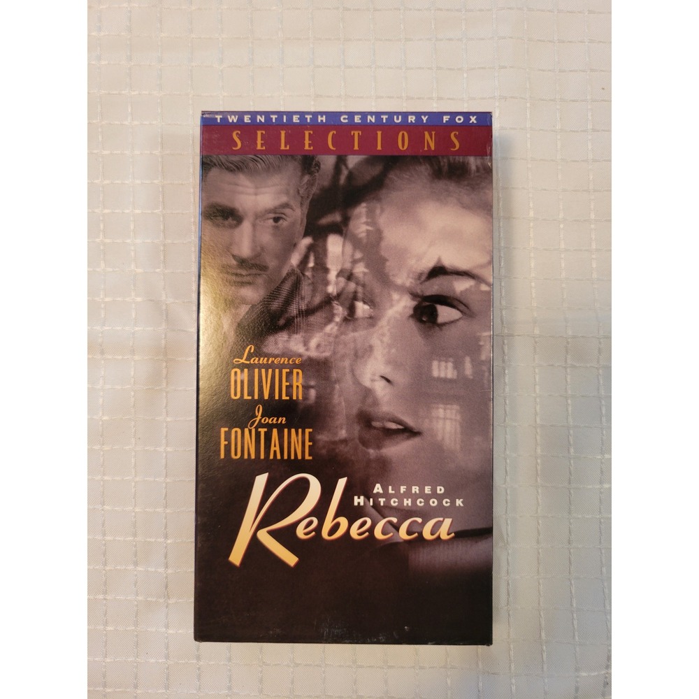 Rebecca VHS Alfred Hitchcock Laurence Olivier Joan Fontaine Fox Video 8012 SP